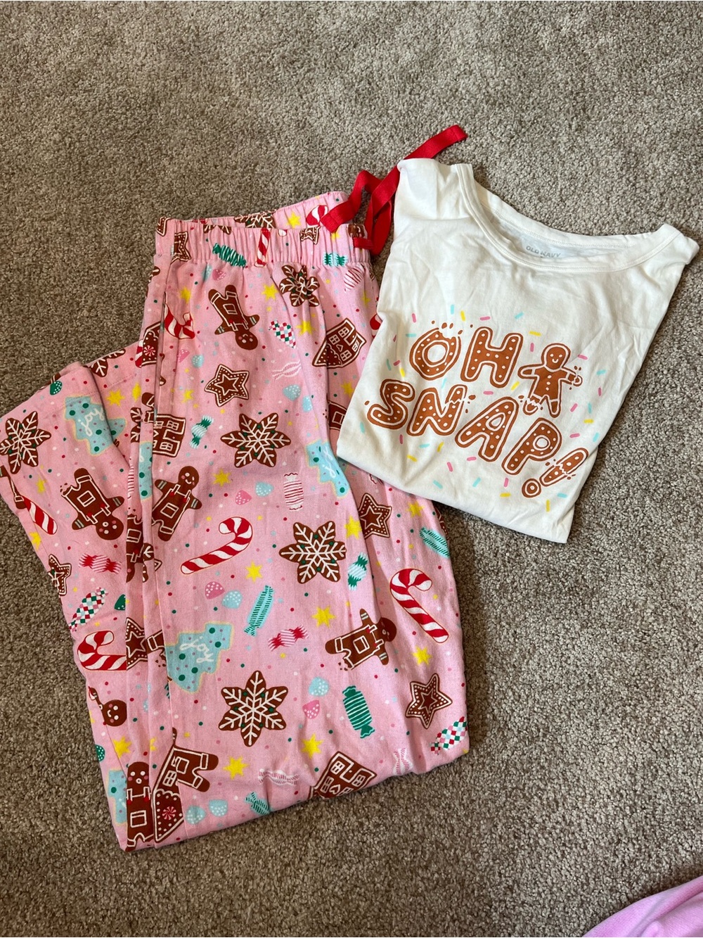 women’s old navy christmas sleep set